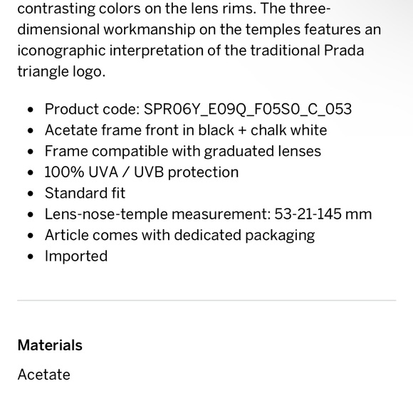 AUTHENTIC 💯 Prada symbole sunglasses Men or unisex black with white trim - Picture 7 of 17